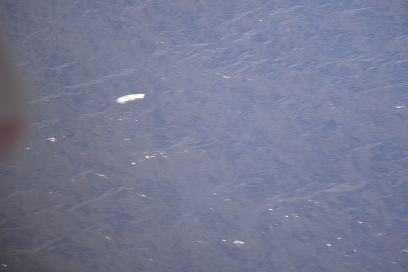 Debris from EgyptAir flight 804 in the Mediterranean as spotted from a U.S. Navy P-3 Orion search aircraft. Photo credit: U.S. Navy